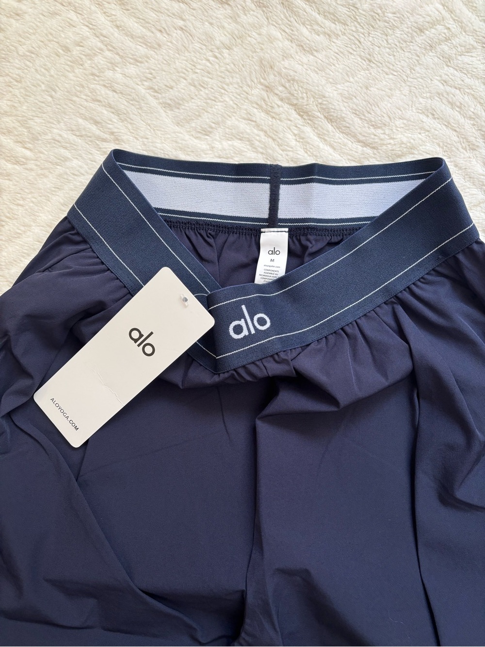 Alo Yoga Suit Up Trousers in
Navy Blue Wide-Leg Pants - Picture 3 of 5